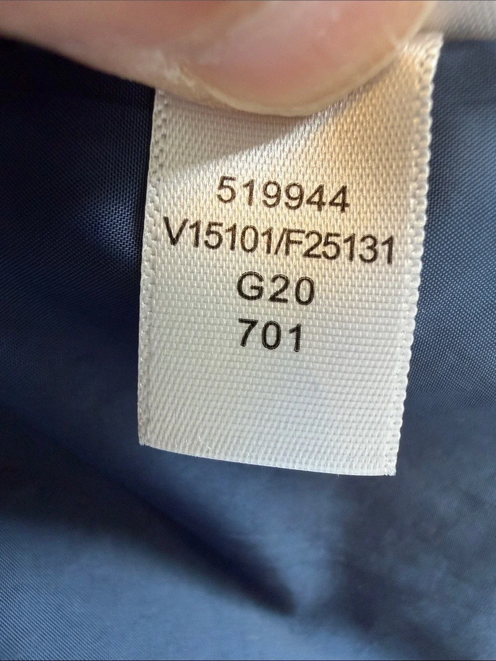 Land's End Men's Navy Sleeveless Vest Jacket Size XXL Hidden Hood Casual Travel